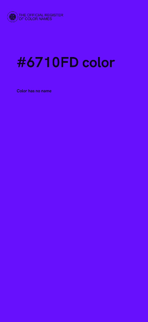 #6710FD color image