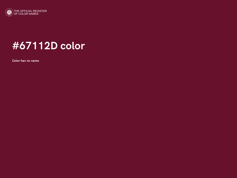 #67112D color image