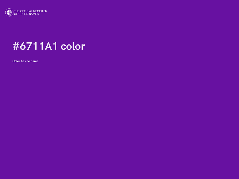 #6711A1 color image