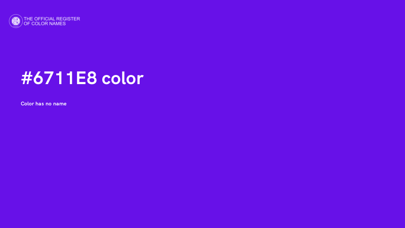#6711E8 color image