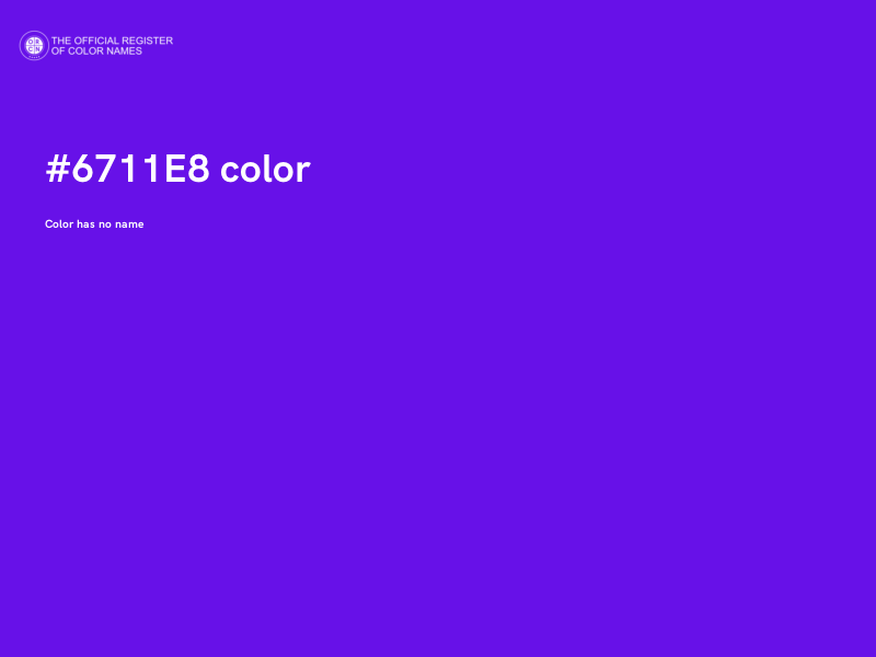 #6711E8 color image