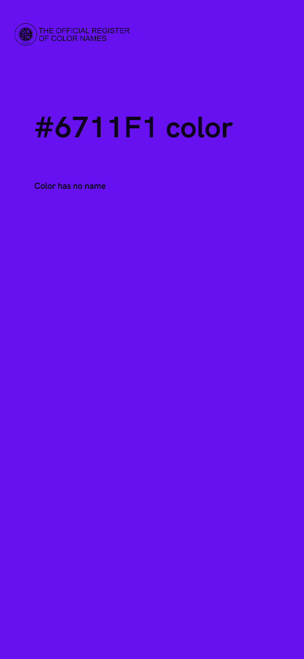 #6711F1 color image