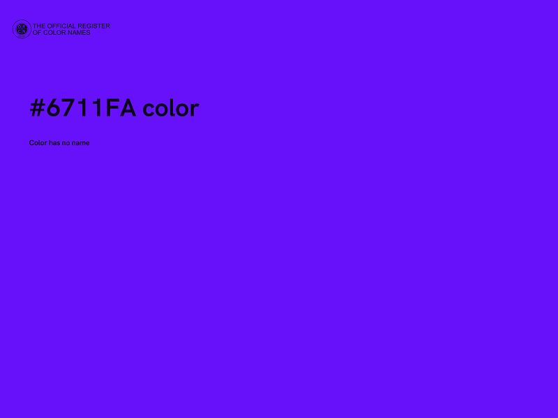 #6711FA color image