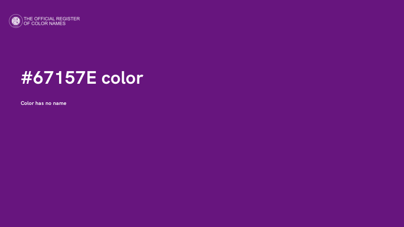 #67157E color image