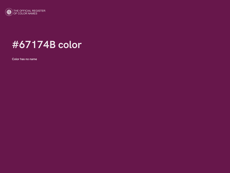 #67174B color image