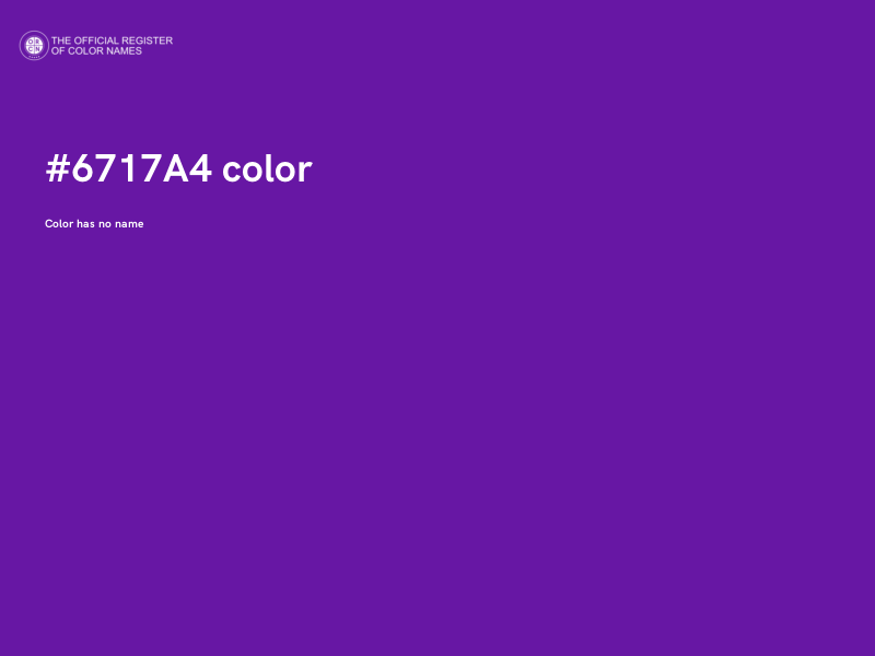 #6717A4 color image