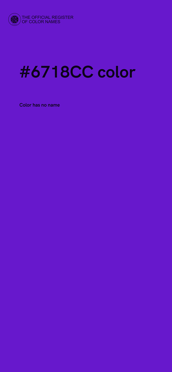 #6718CC color image