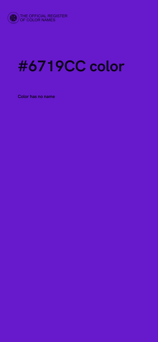 #6719CC color image
