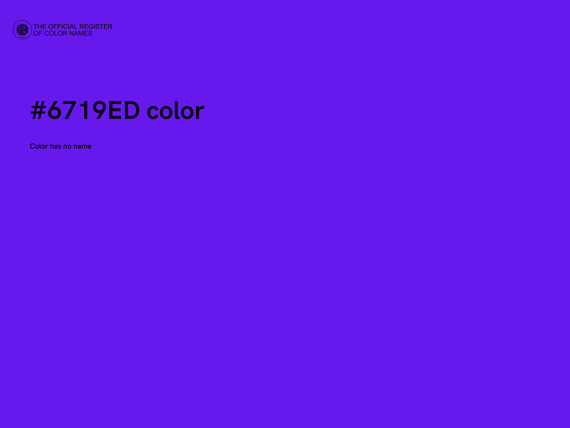 #6719ED color image