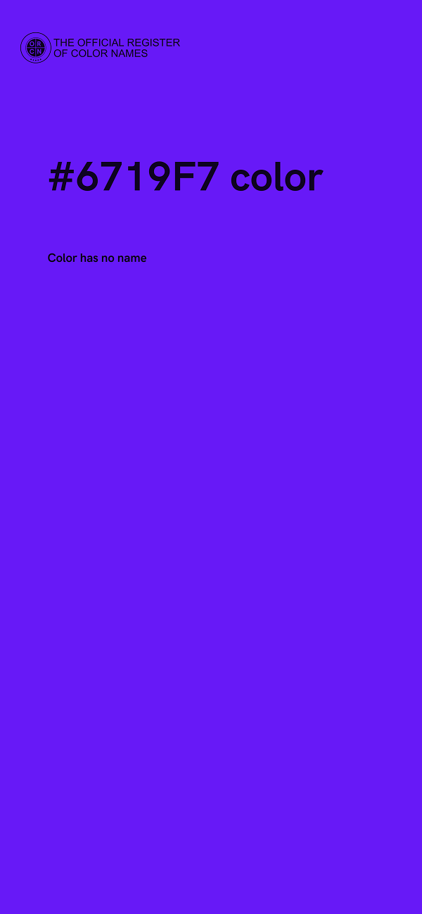 #6719F7 color image