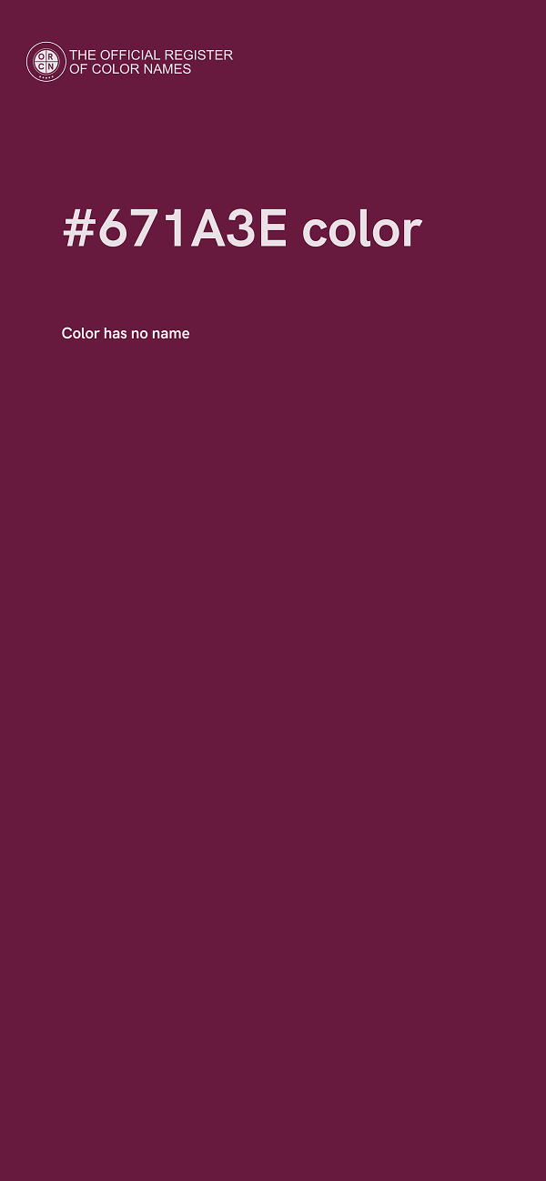 #671A3E color image
