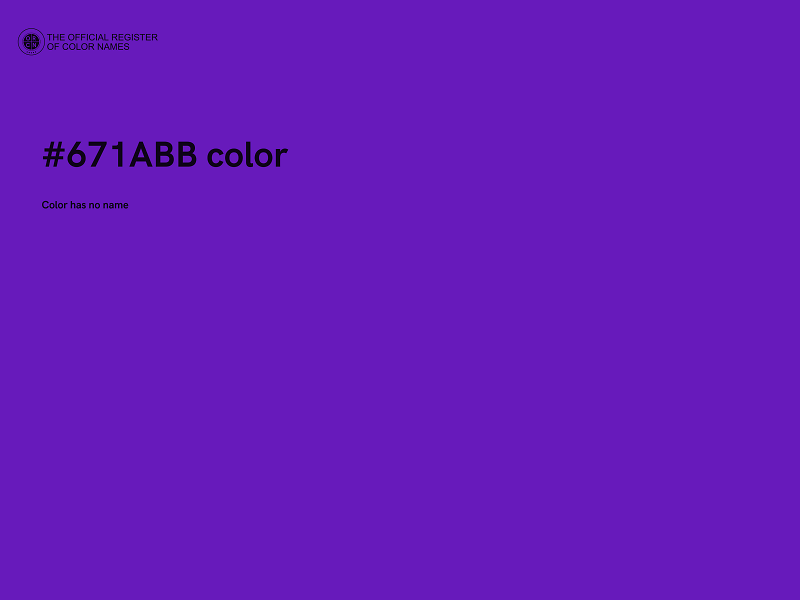 #671ABB color image