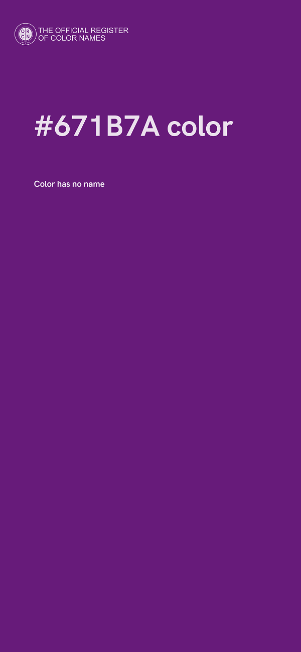 #671B7A color image