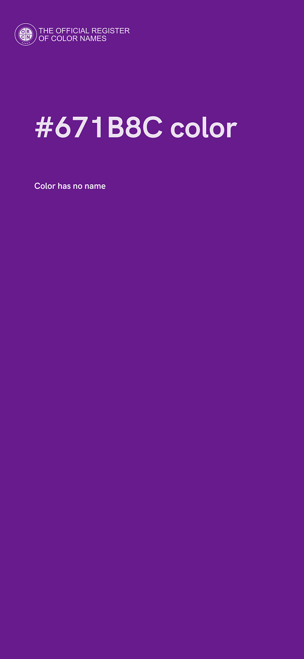 #671B8C color image