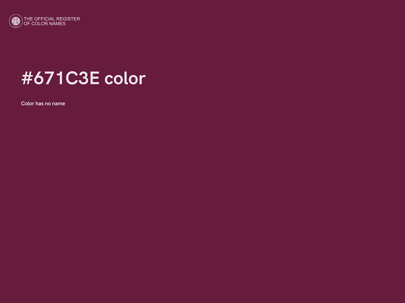 #671C3E color image