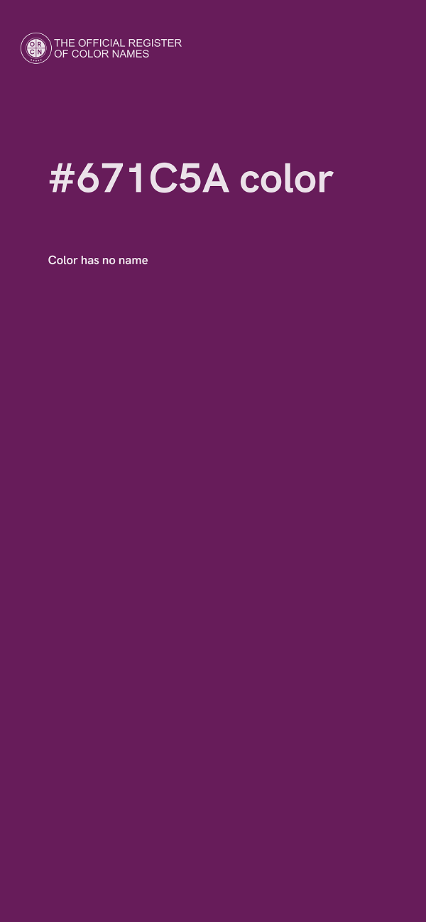 #671C5A color image