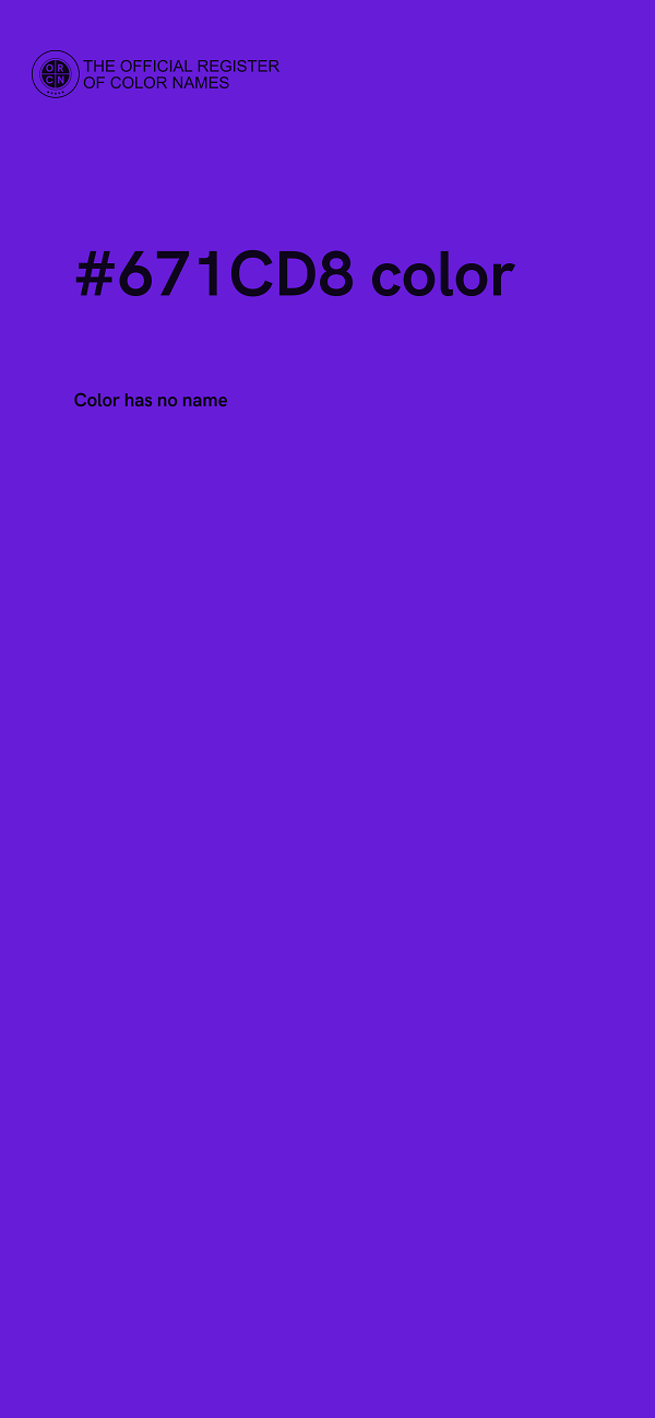 #671CD8 color image