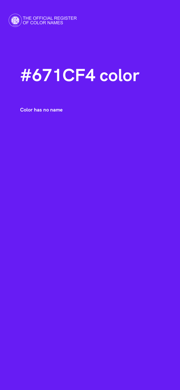 #671CF4 color image