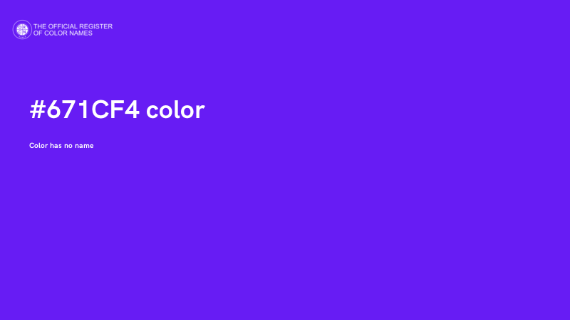 #671CF4 color image