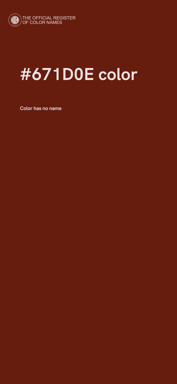 #671D0E color image