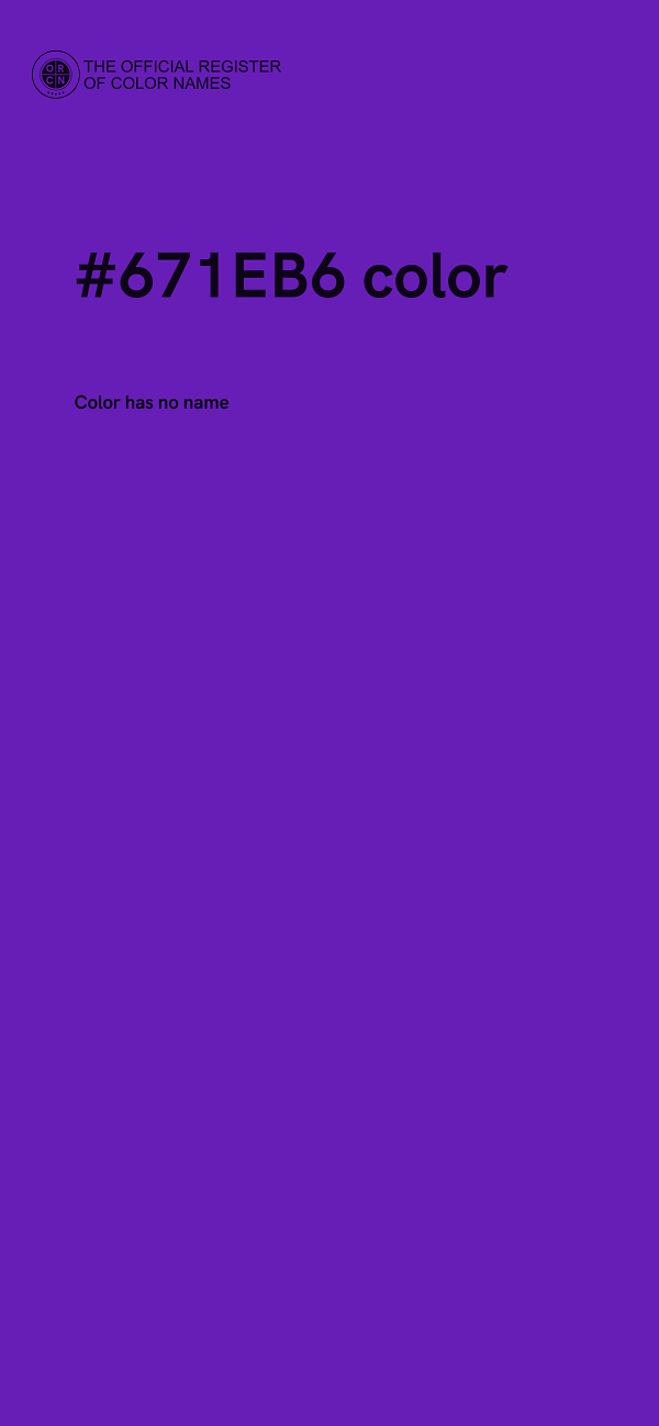 #671EB6 color image