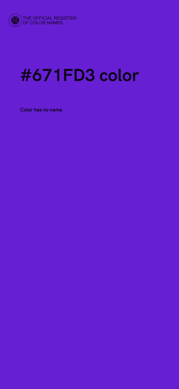 #671FD3 color image