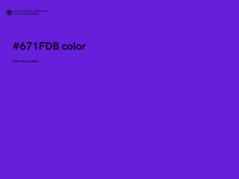 #671FDB color image