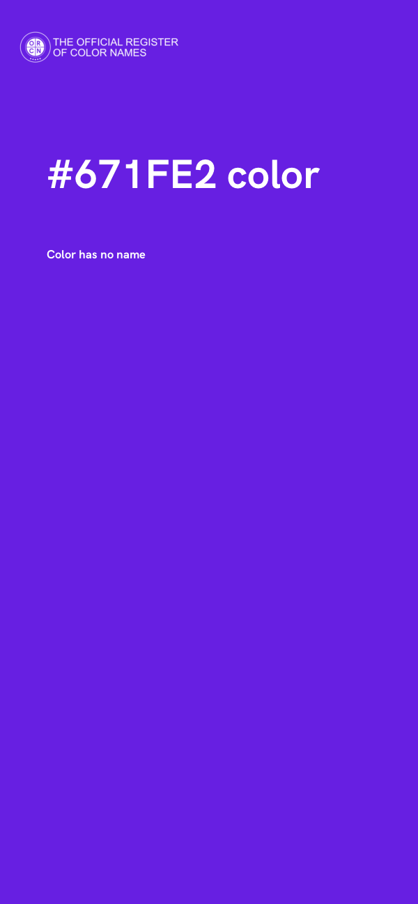 #671FE2 color image