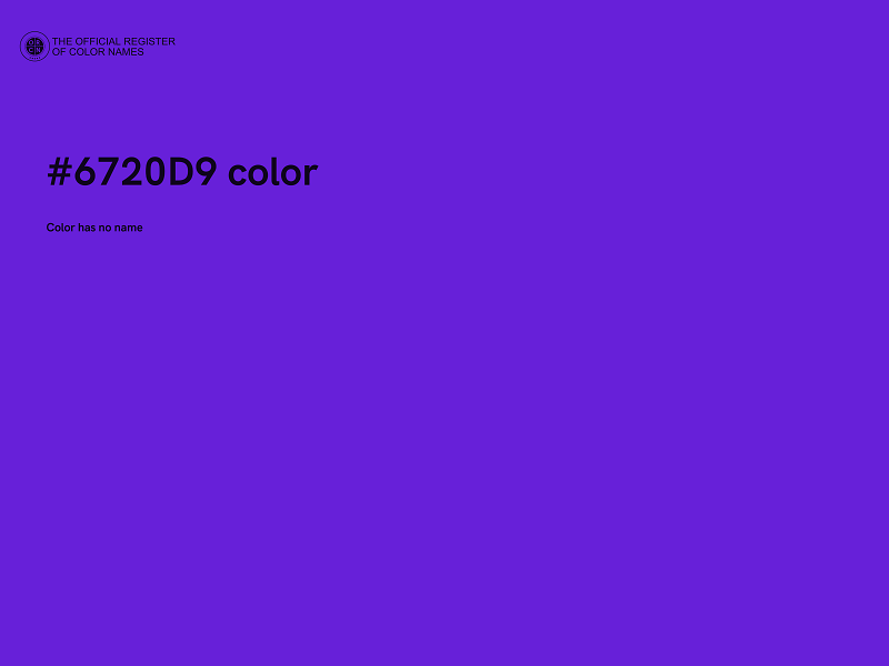 #6720D9 color image