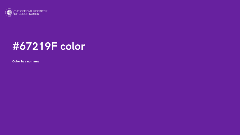 #67219F color image