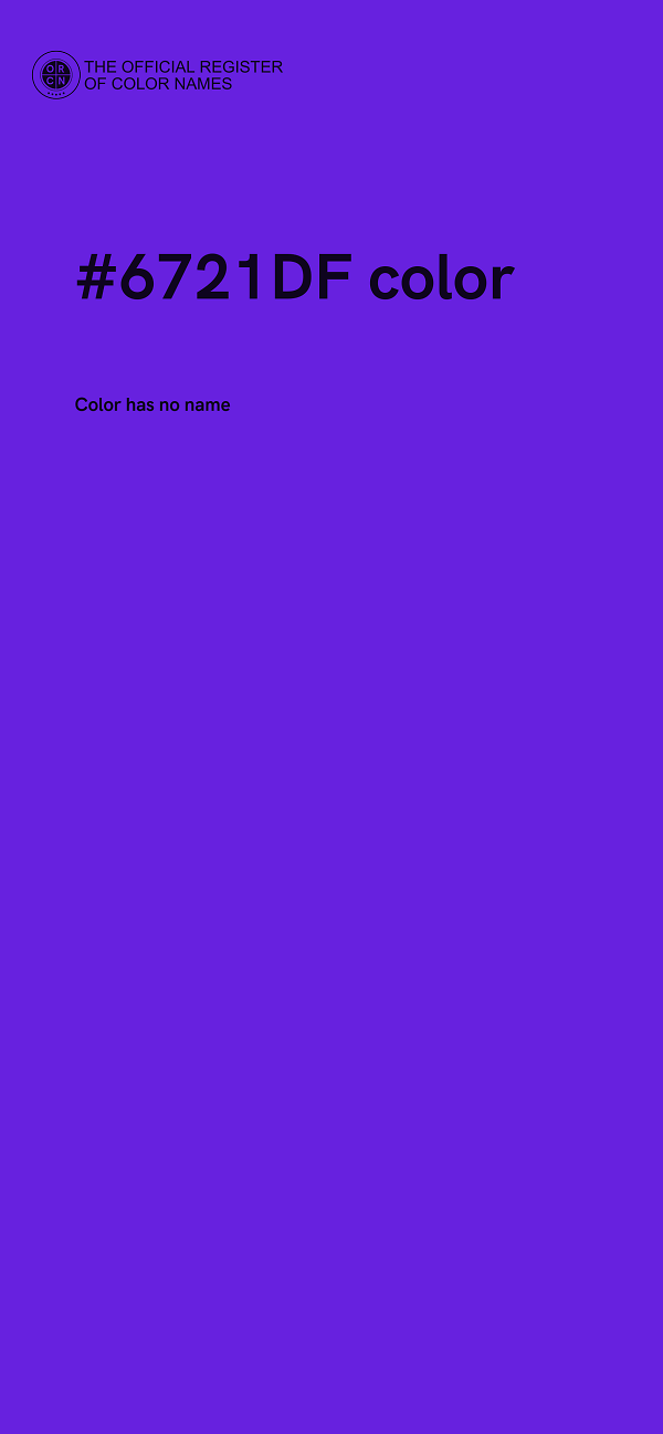 #6721DF color image