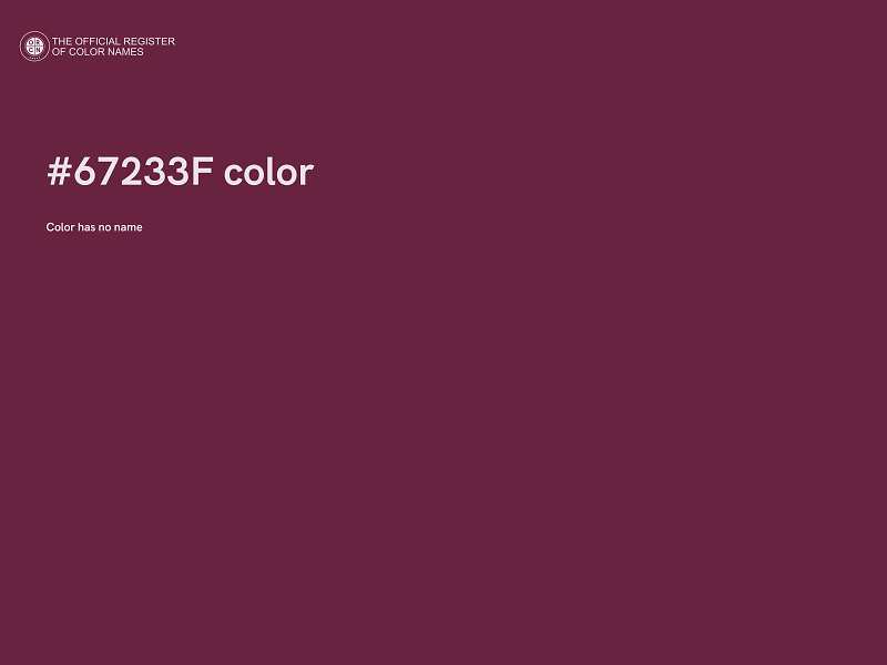 #67233F color image