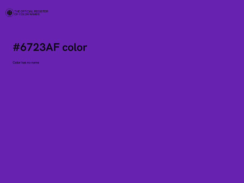 #6723AF color image