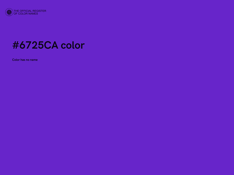 #6725CA color image