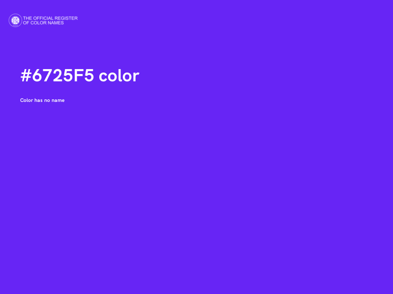 #6725F5 color image