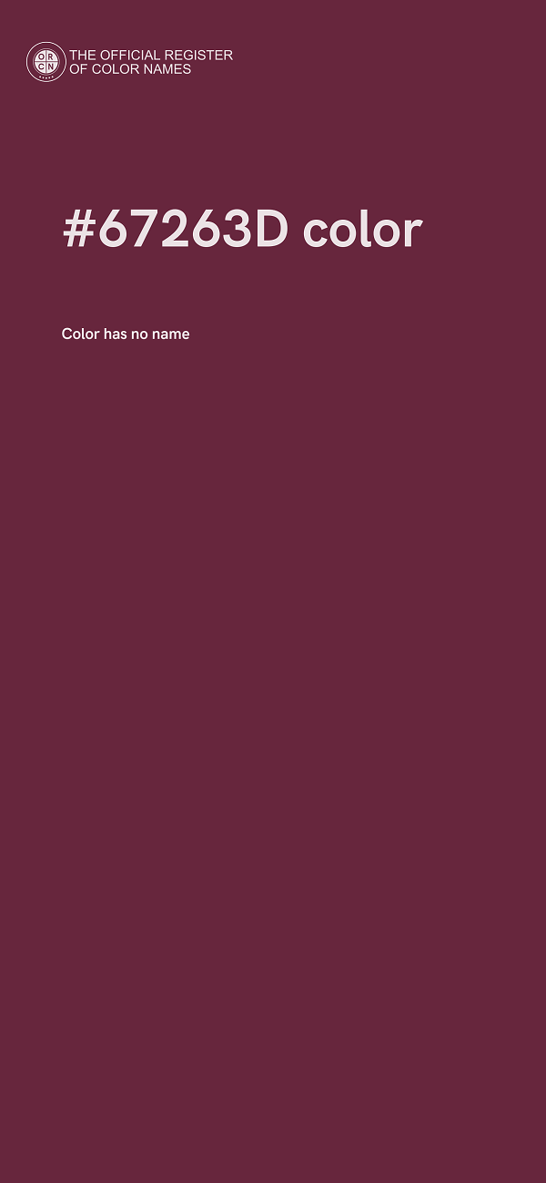 #67263D color image