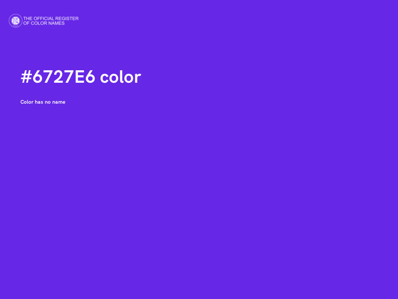 #6727E6 color image