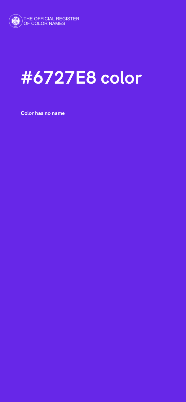 #6727E8 color image