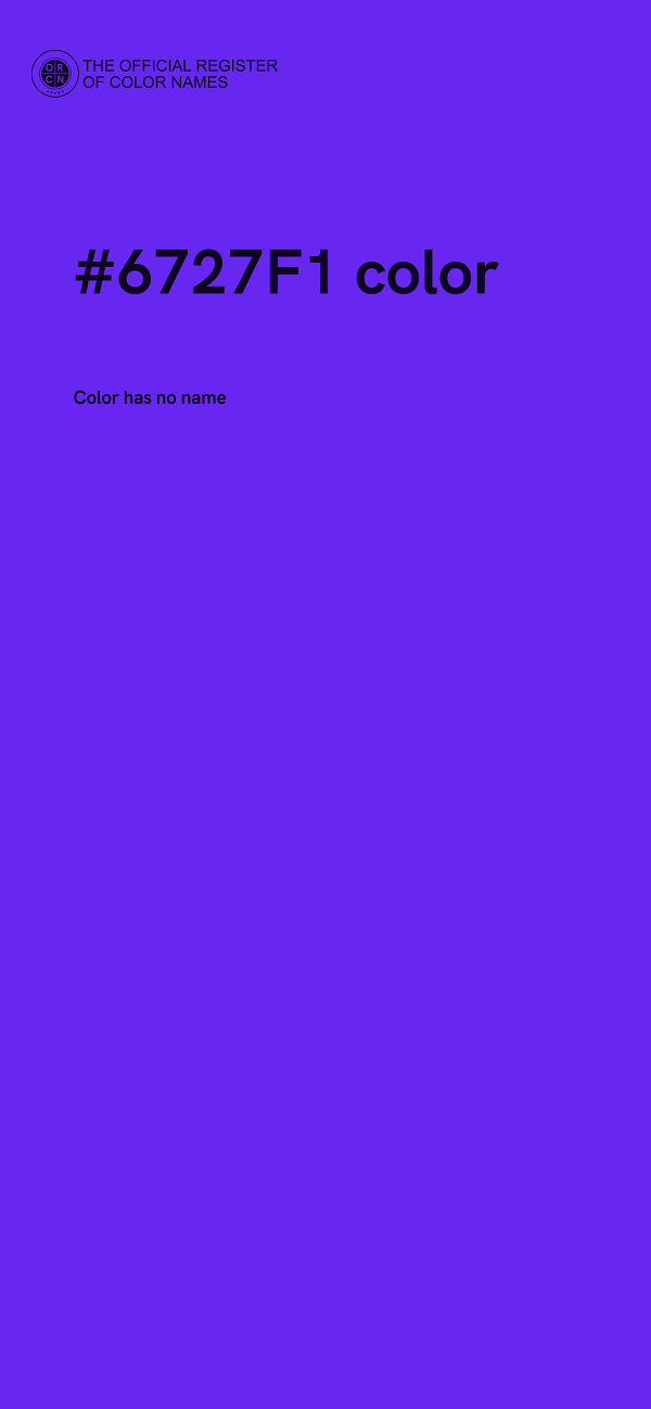 #6727F1 color image