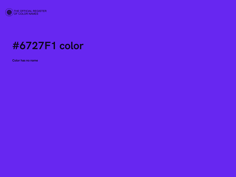#6727F1 color image