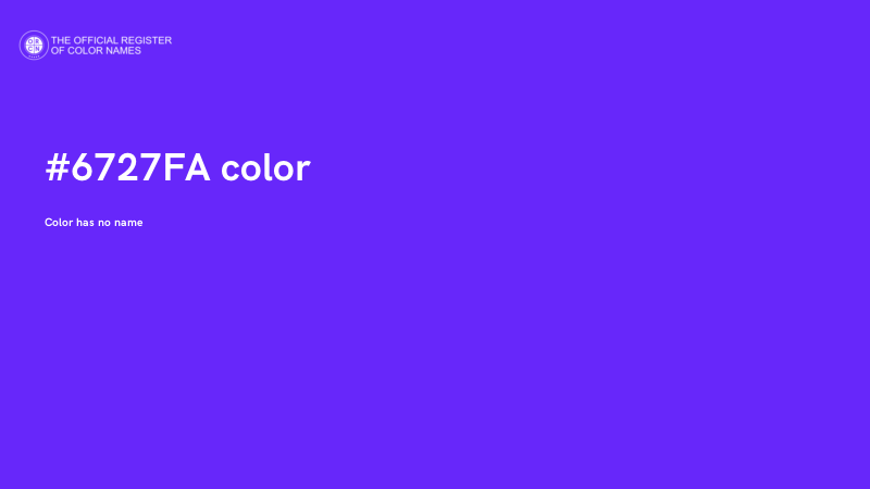 #6727FA color image