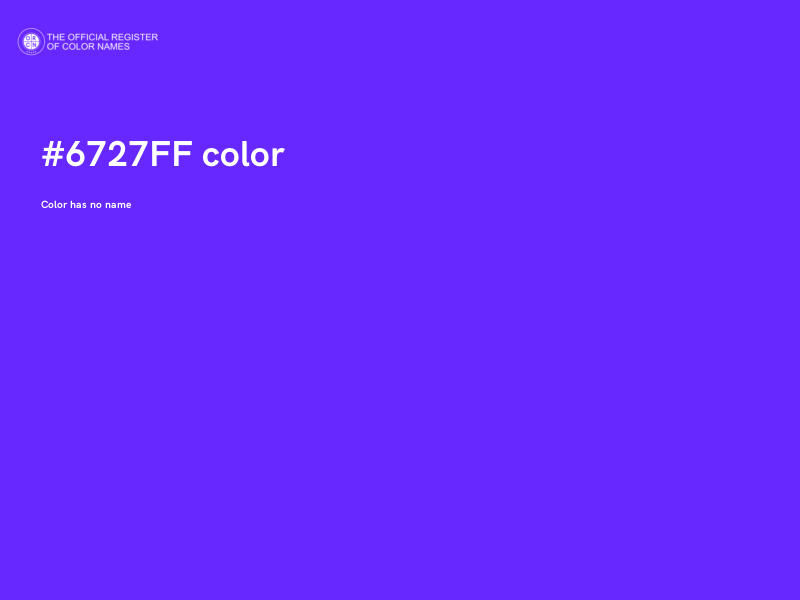 #6727FF color image