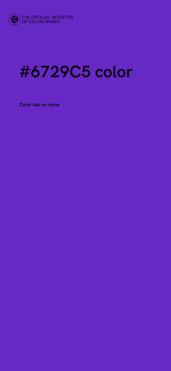 #6729C5 color image
