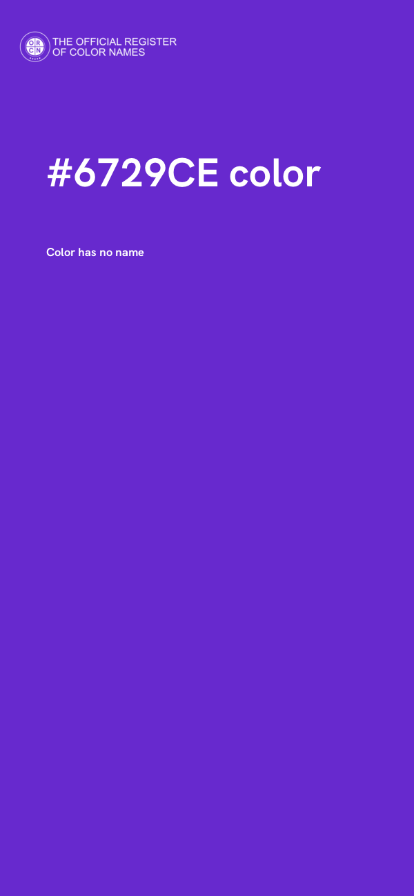 #6729CE color image