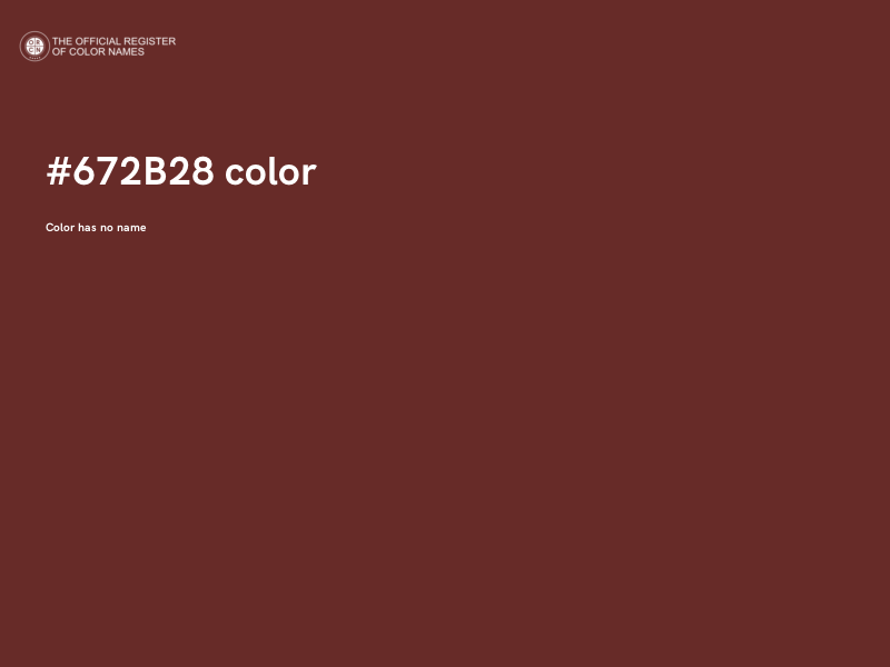 #672B28 color image