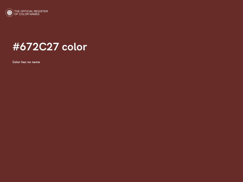 #672C27 color image