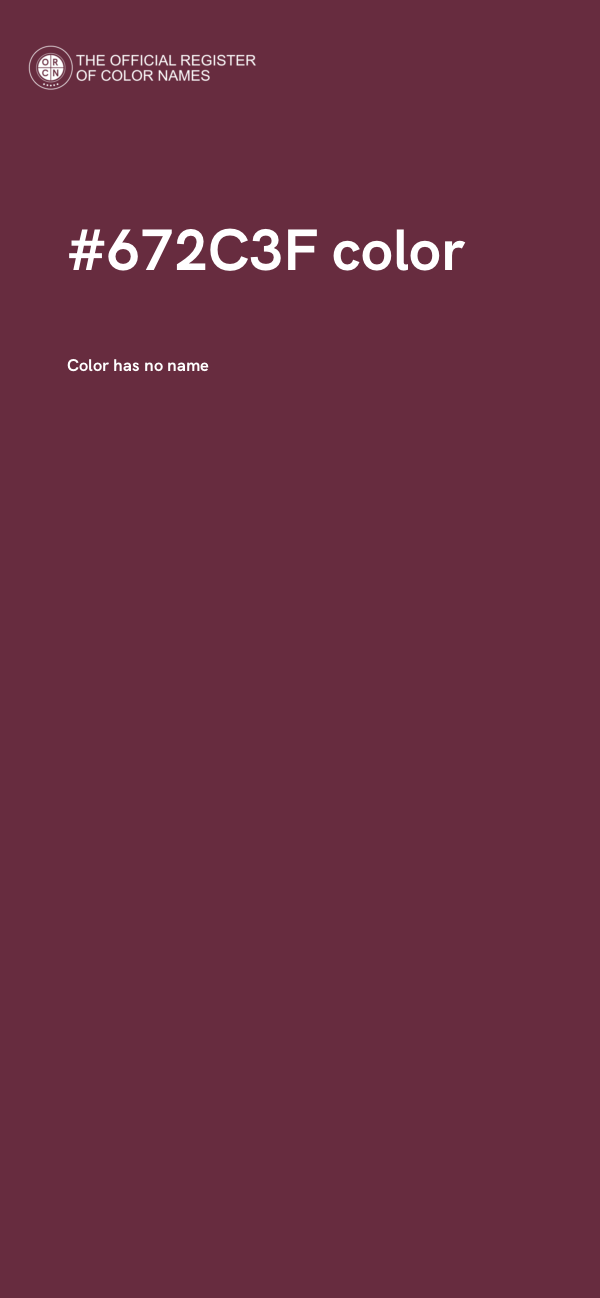 #672C3F color image