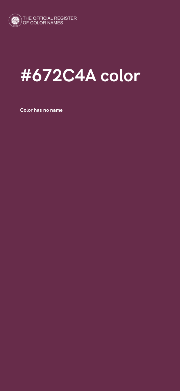 #672C4A color image