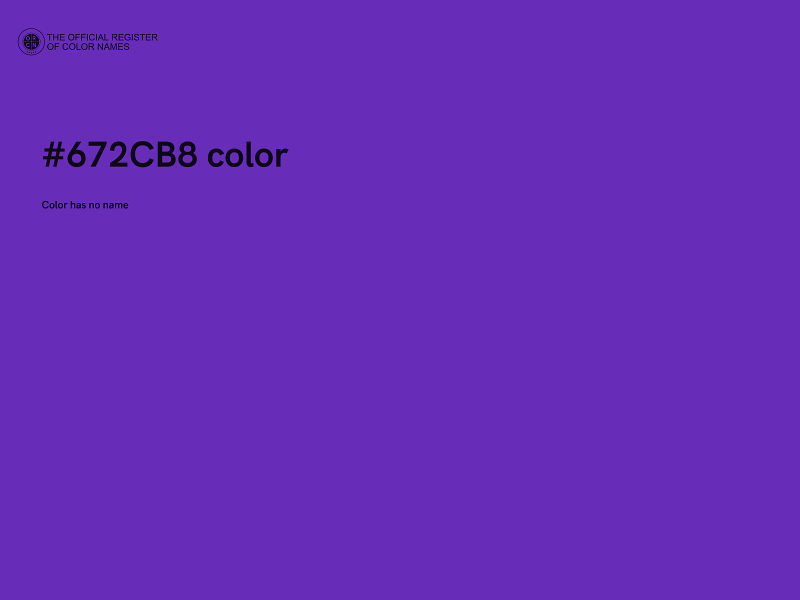 #672CB8 color image