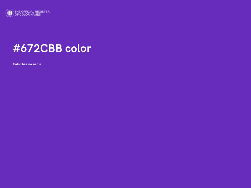 #672CBB color image